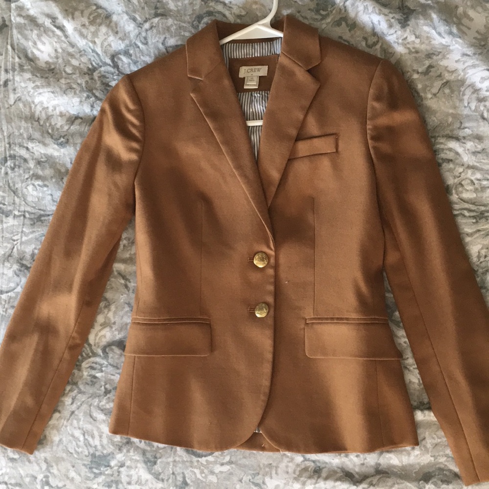 Jcrew tan wool blazer